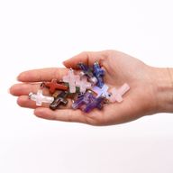 120x Gemstone Pendants with Pendant Cords and Frame Displays