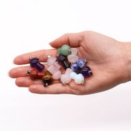 120x Gemstone Pendants with Pendant Cords and Frame Displays
