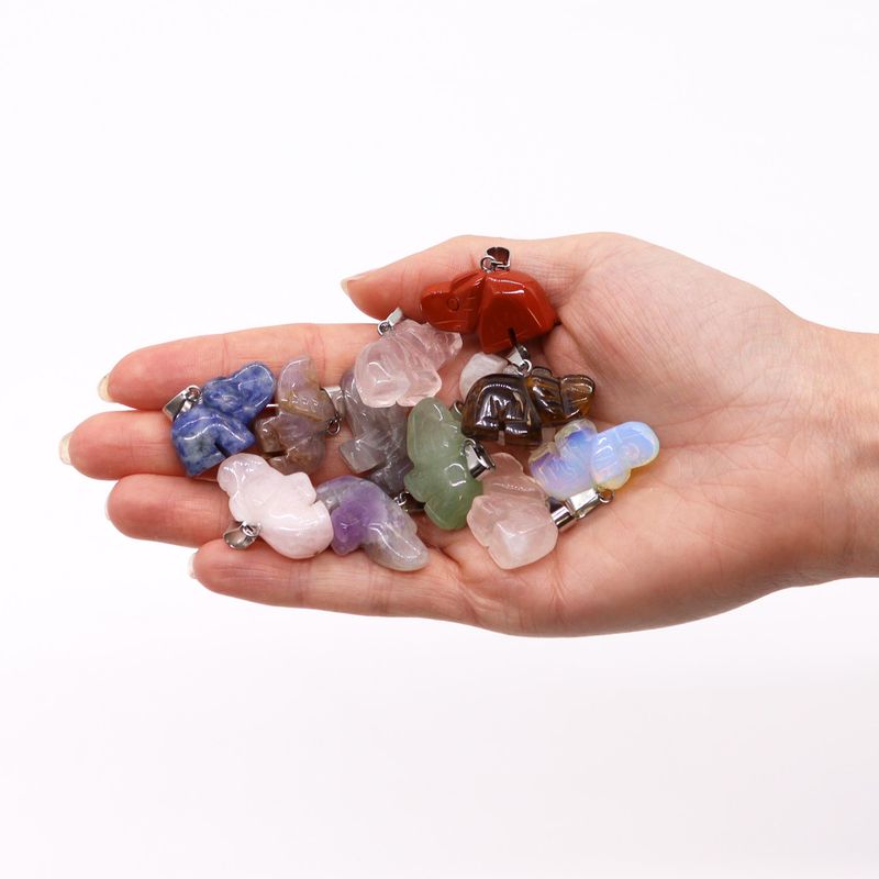 120x Gemstone Pendants with Pendant Cords and Frame Displays