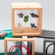 120x Gemstone Pendants with Pendant Cords and Frame Displays