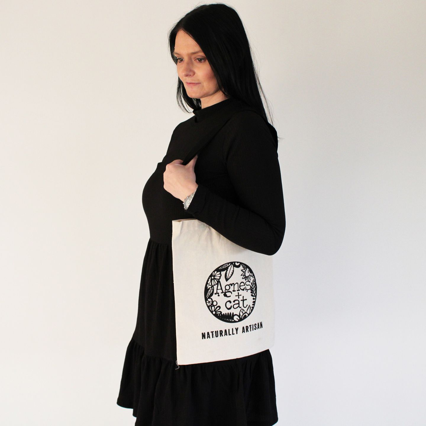 Agnes + Cat Cotton Tote Bags