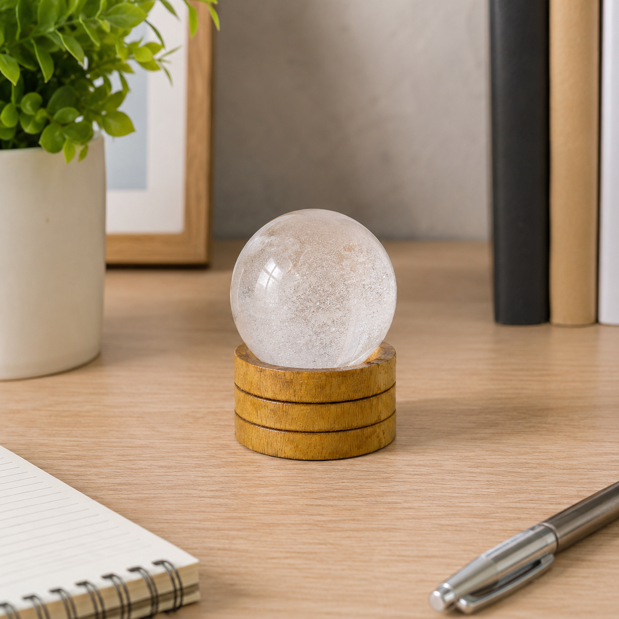 Gemstone Spheres with Stand