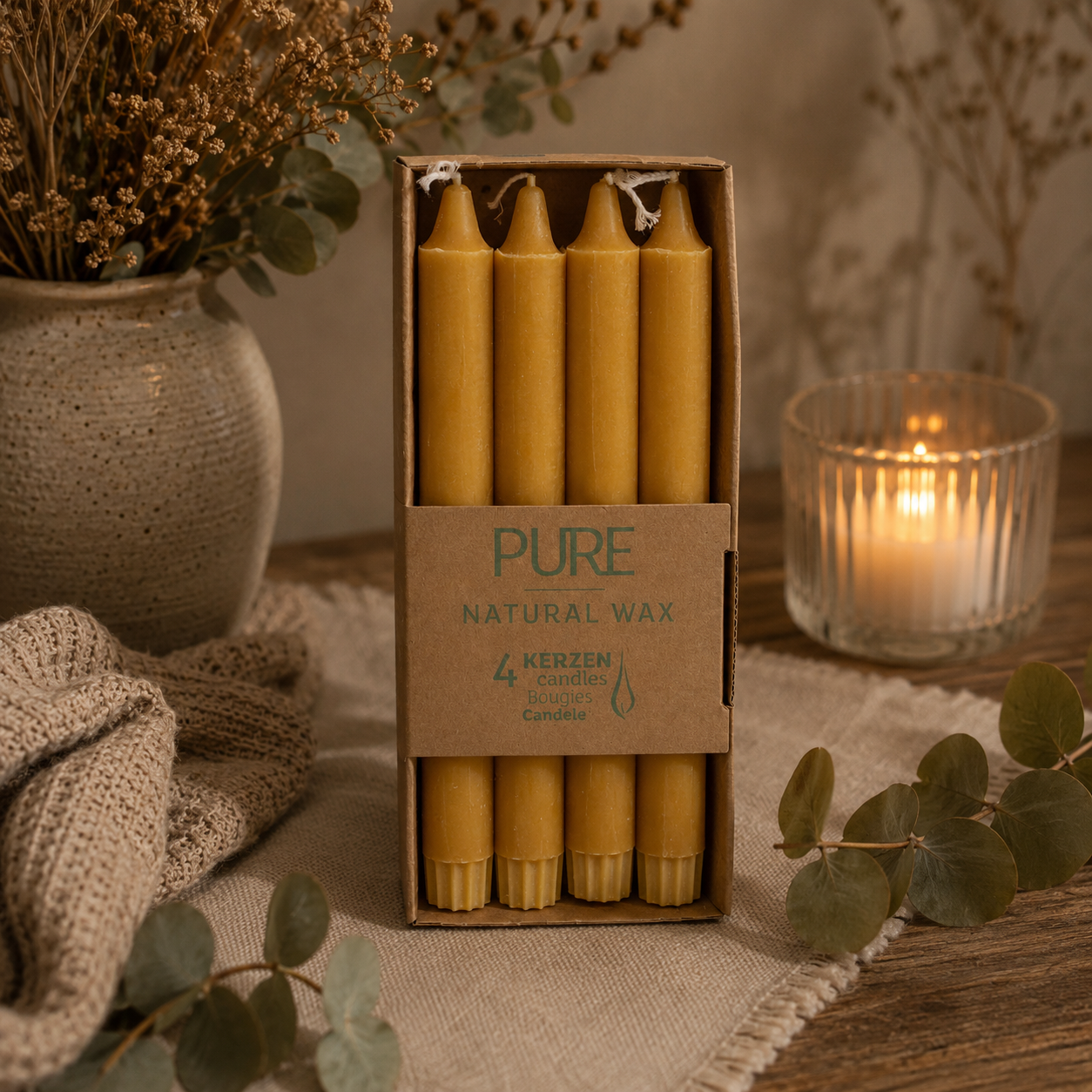 Pure Olive Wax Candles