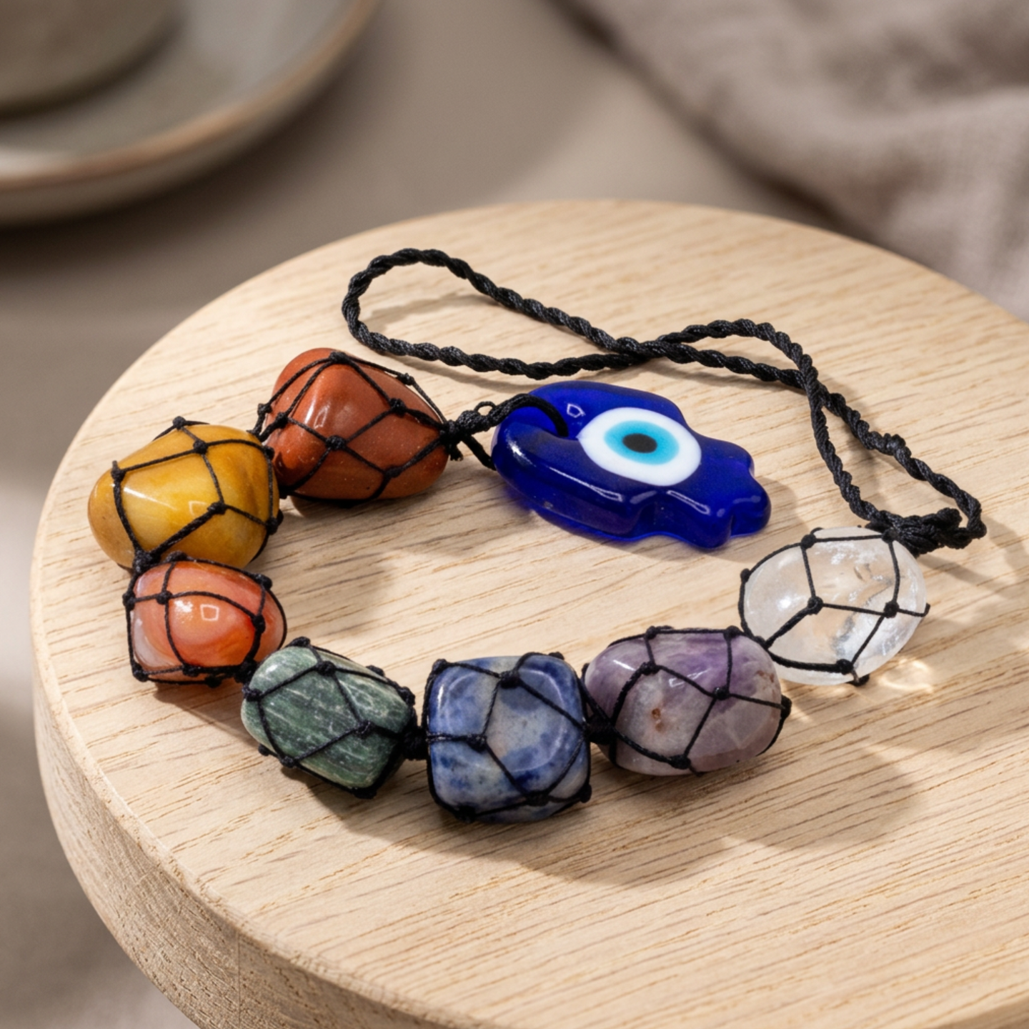 Hanging Chakra Stone Pendants