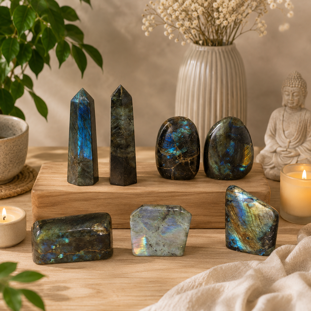 Madagascar Labradorite Stones