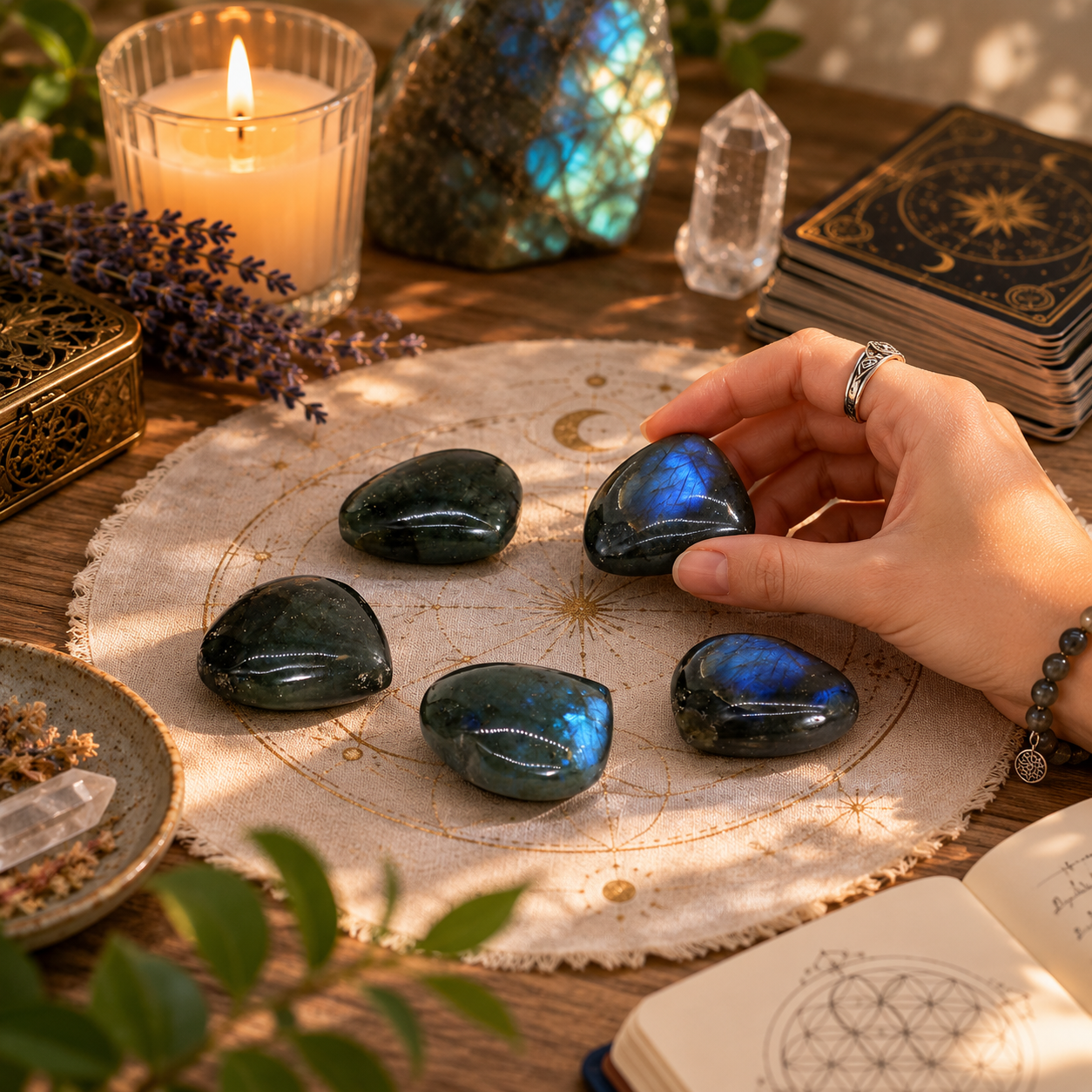 Madagascar Labradorite Stones