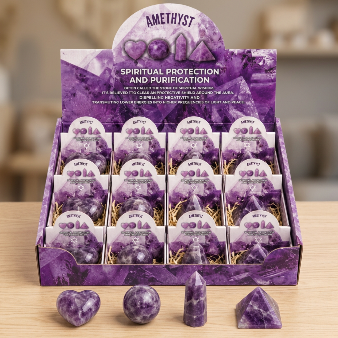 Assorted Gemstone Shapes in Gift Boxes
