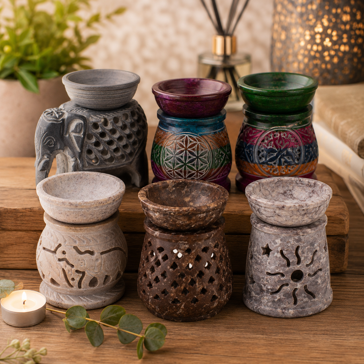 Soapstone Incense Burners