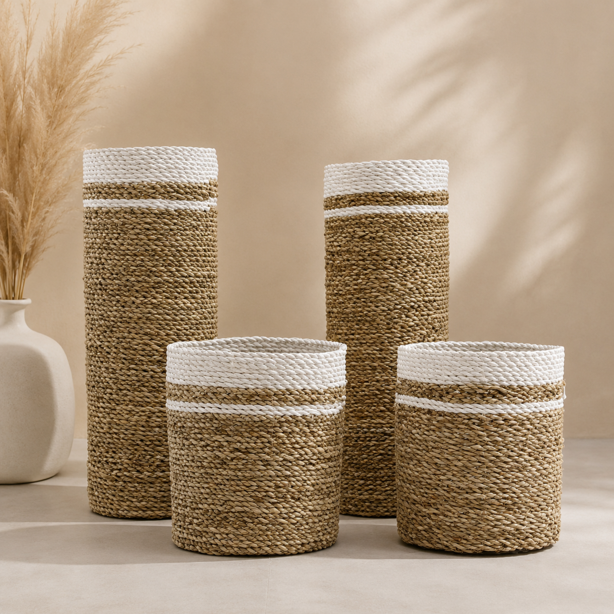 Wholesale Seagrass Vase & Bins Set