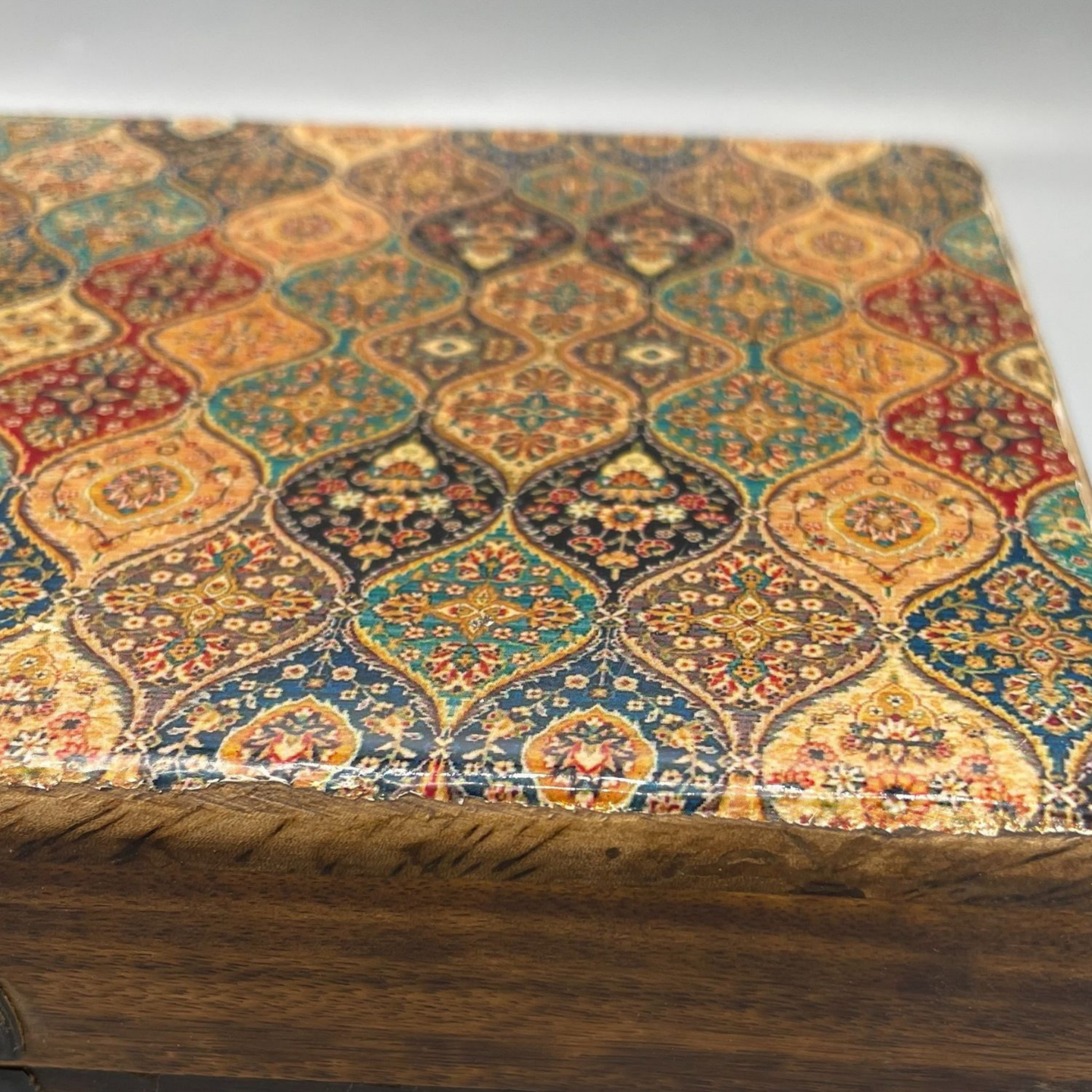 Enamelled Wooden Boxes