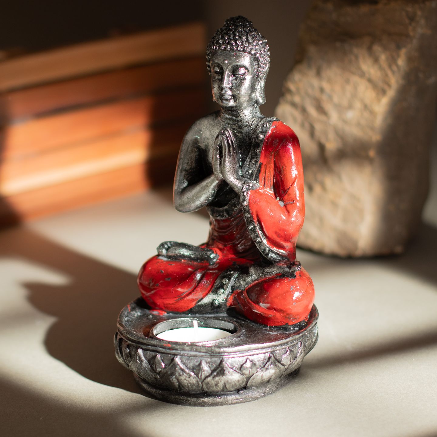 Hand-Painted Balinese Buddha Statues