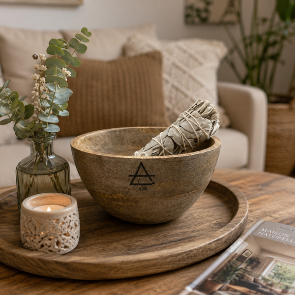 Wooden Smudge and Ritual Offering Bowls