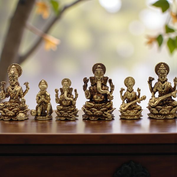 Miniature Brass Deities & Buddha Figures
