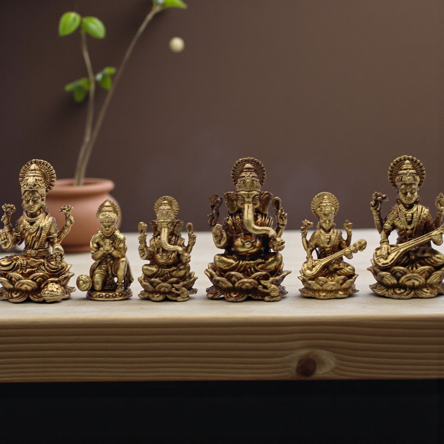 Miniature Brass Deities & Buddha Figures