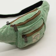 Cotton Hemp Style Belt (or Fanny) Bag - Sage