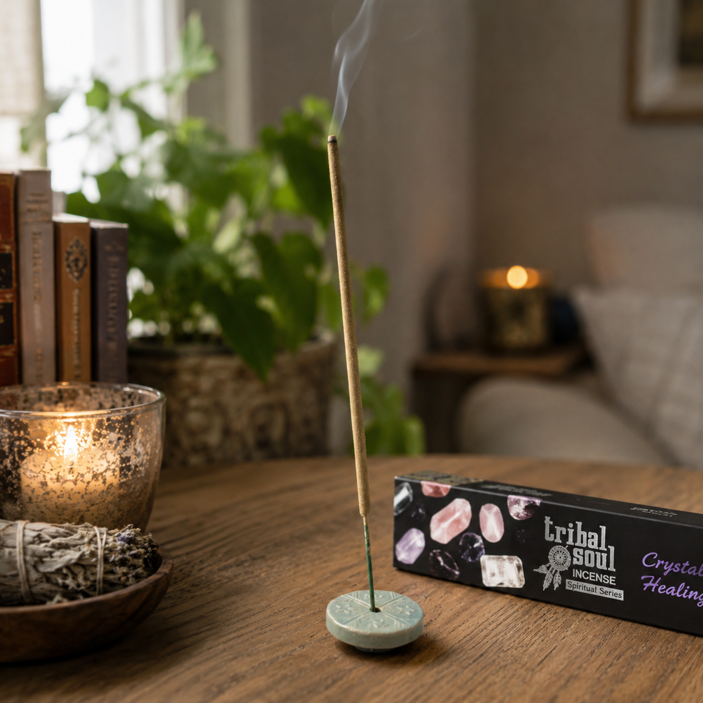 Tribal Soul Spiritual Incense Sticks and Ceramic Holder