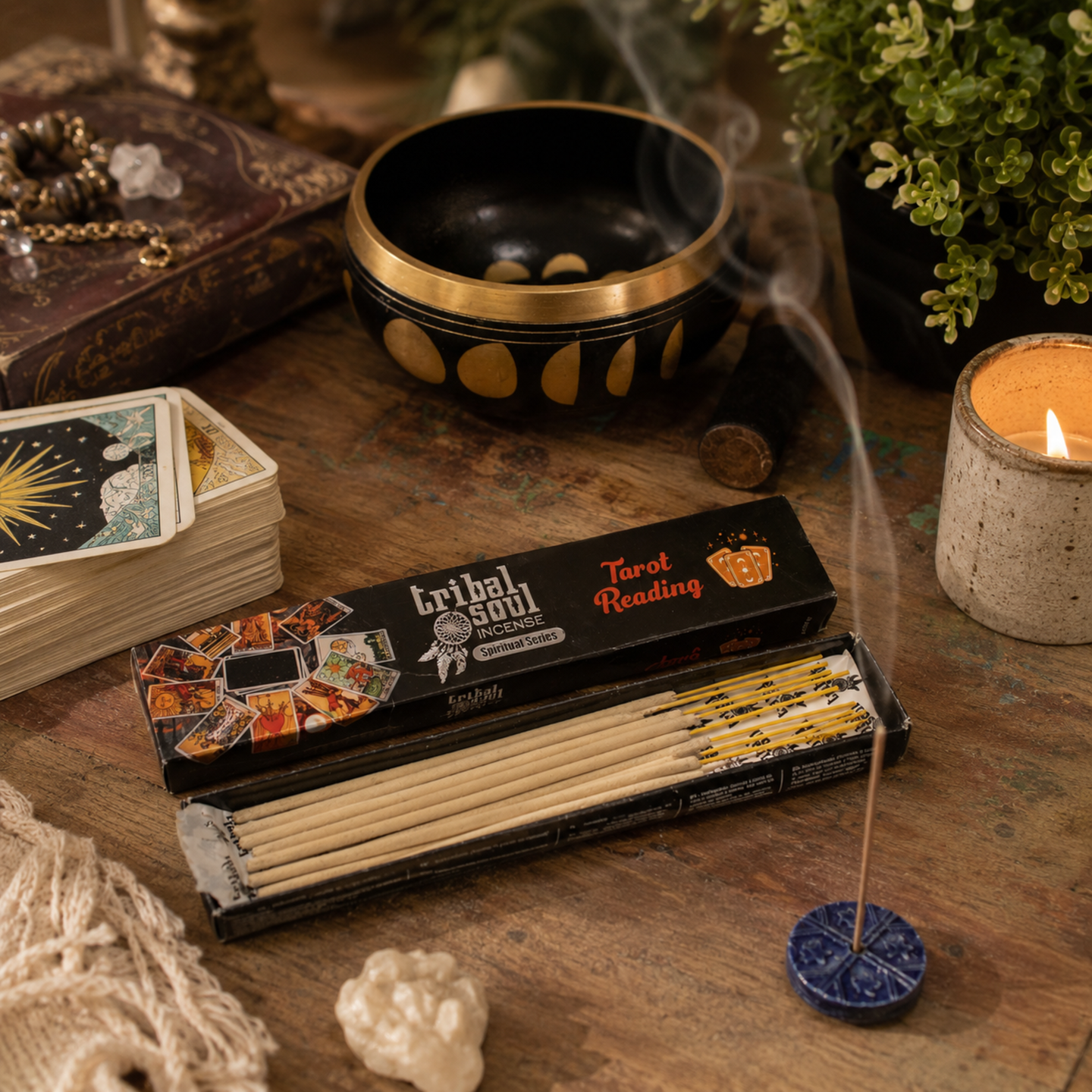 Tribal Soul Spiritual Incense Sticks and Ceramic Holder