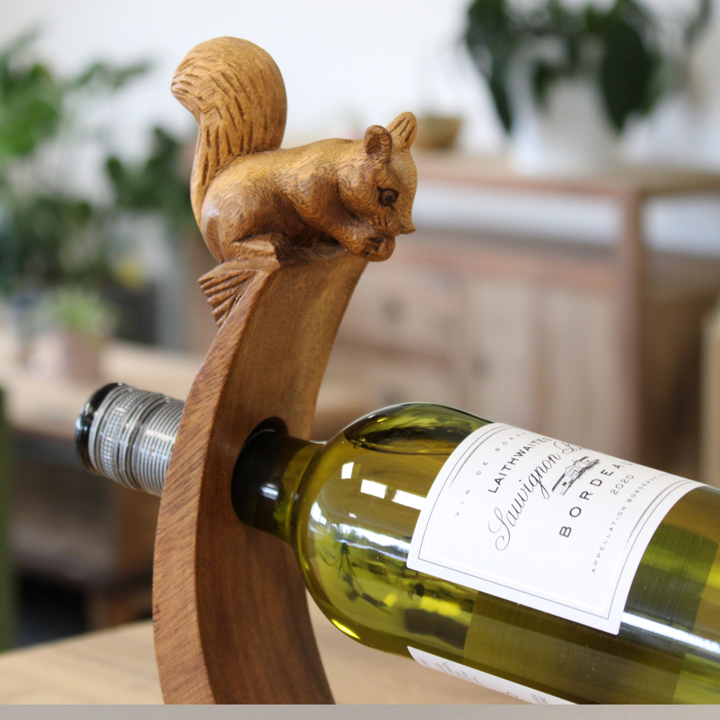 Suar Wood Balance Wine Holders
