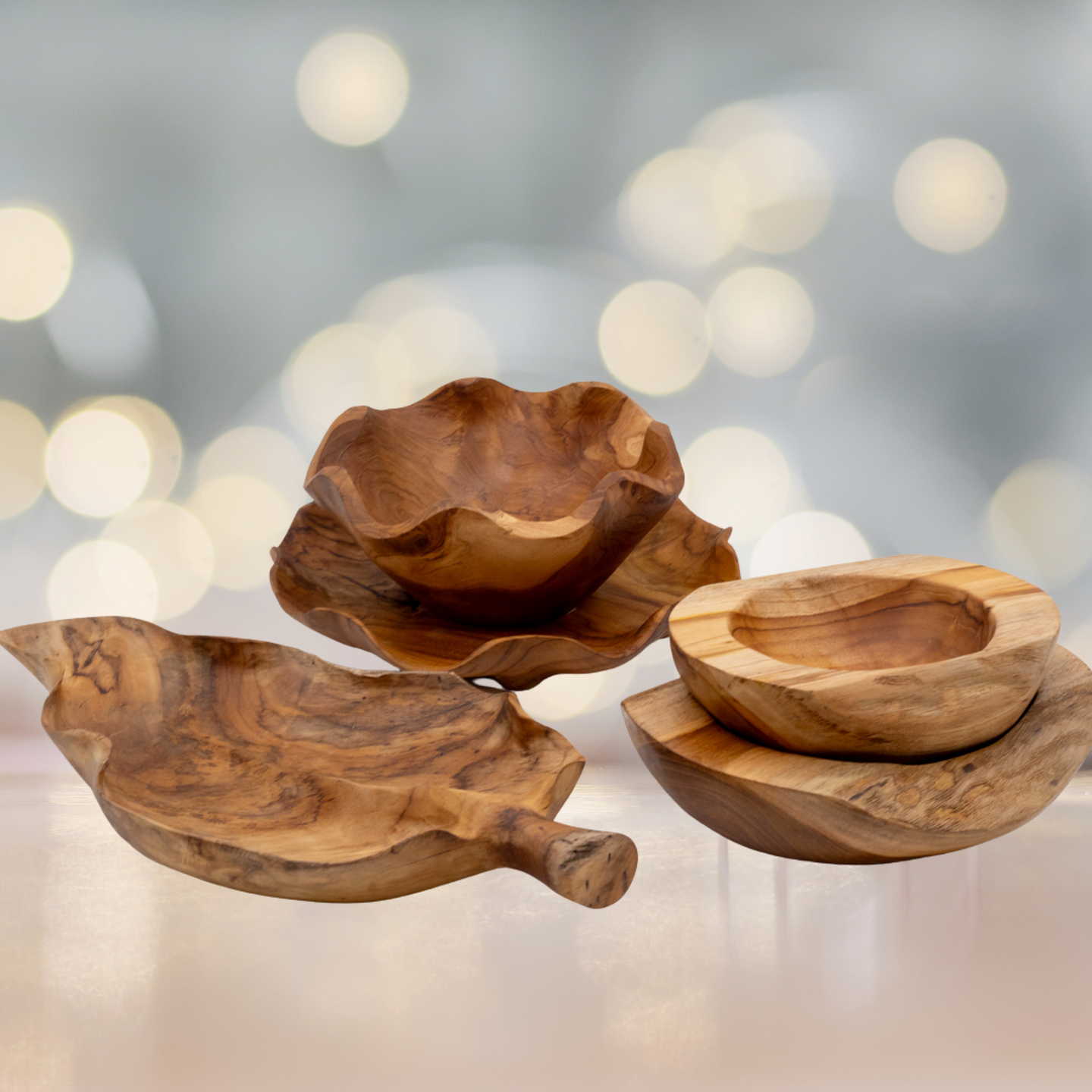 Teak Wood Bowls