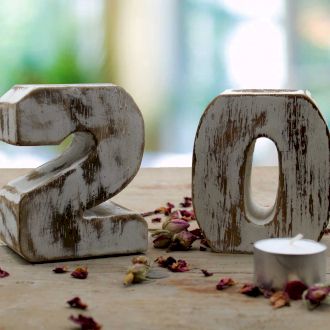 Wooden Birthday Numbers