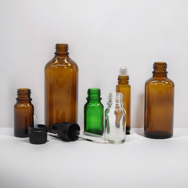 Amber Glass Dropper Bottles
