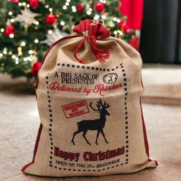 Jute Santa Sacks