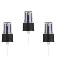 Spray Cap Amber Boston Bottle (for 120ml) - Black Plastic 22-410