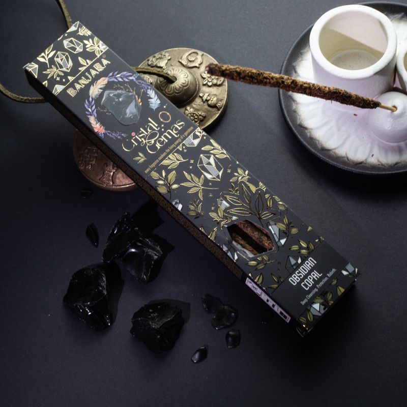 Banjara Cristal Gemas - Obsidian Copal