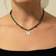 Nymph Spirit Gemstone Necklace Set - Forest Spirit