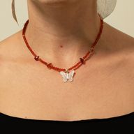 Nymph Spirit Gemstone Necklace Set - Blood Moon