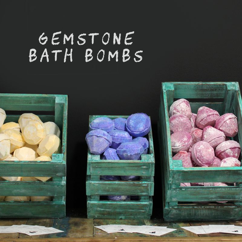 Gemstone Bath Bombs Starter Pack - Green Boxes