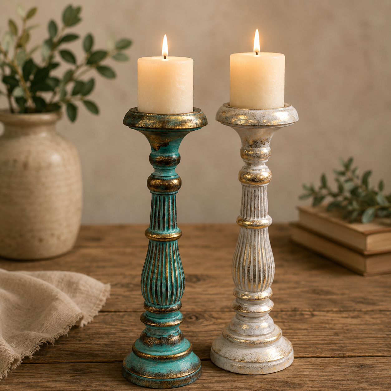 Vintage Candle Stands