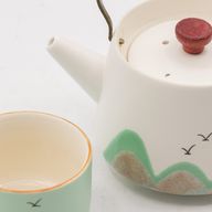 Thousand Miles - Tea Set - Four Cups - Cerimonial Cloth & Bamboo Grip