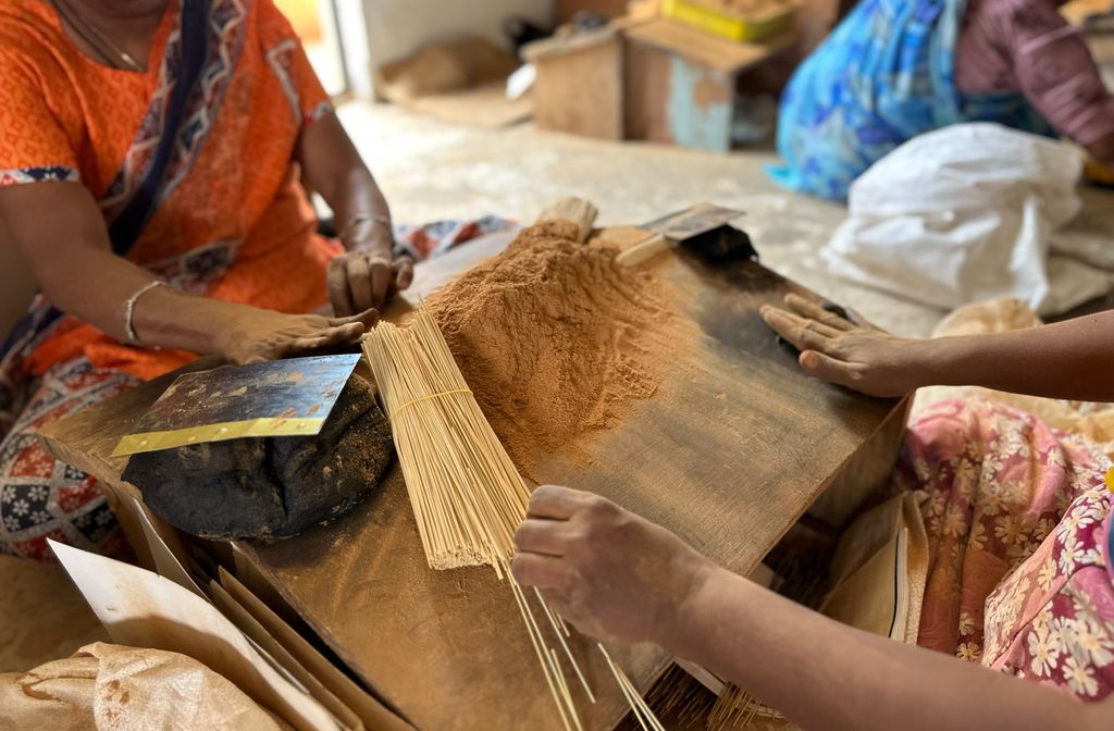 Artisans making handcrafted products