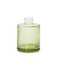 150ml Ribbed Round Reed Diffuser Bottle (28mm Neck) - Smoky Green