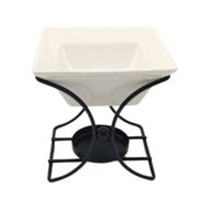 Ceramic & Metal Square Stand