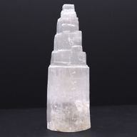 Natural Selenite Tower Lamp - 25 cm