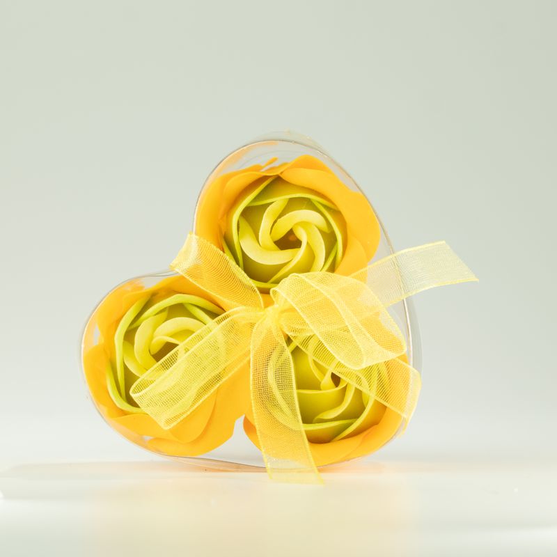 Box of 3 Soap Flowers - Spring Roses