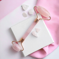 Gemstone Face Roller - Rose Quartz with Pouch