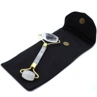 Gemstone Face Roller - Rock Quartz with Pouch