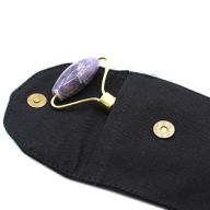 Gemstone Face Roller - Amethyst with Pouch