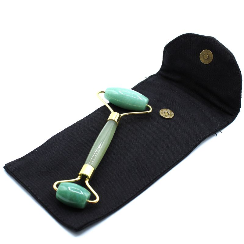 Gemstone Face Roller - Jade with Pouch