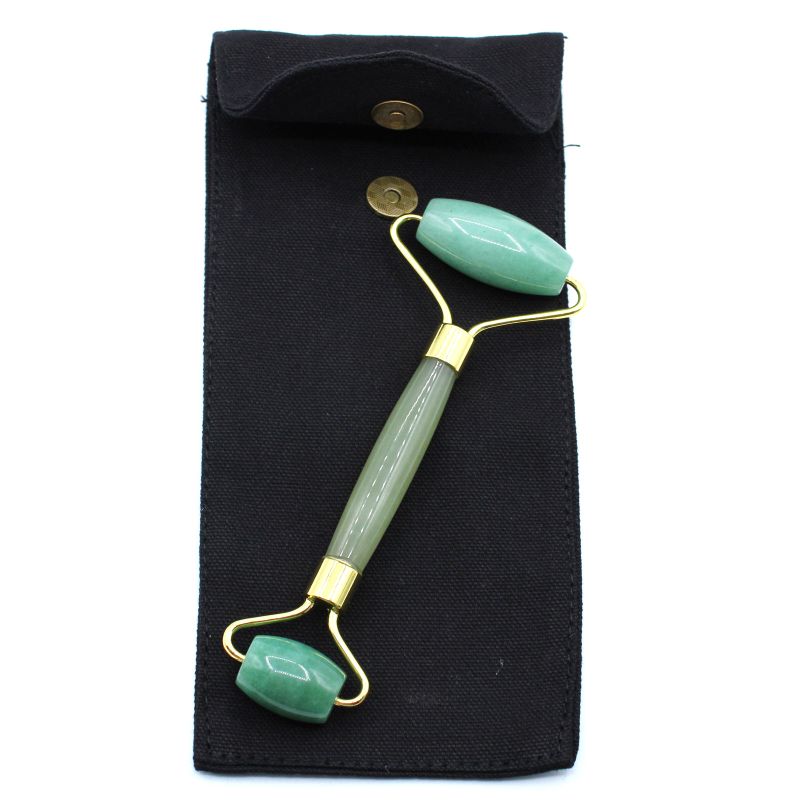 Gemstone Face Roller - Jade with Pouch