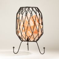 Mesh Salt Rock Brazier - Pink Himalayan Salt Chunks