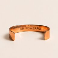 Solid Copper Bracelets with Affirmations Engravings (assorted)