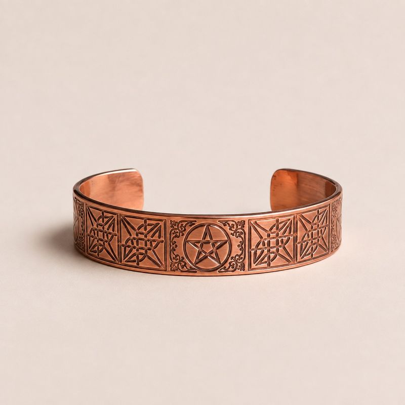 Solid Copper Bracelets with Affirmations Engravings (assorted)