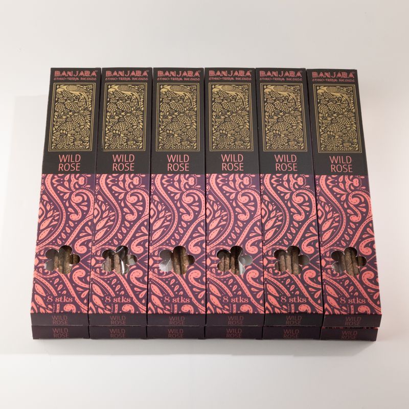 Banjara Extra Long Smudge Stick - Wild Rose