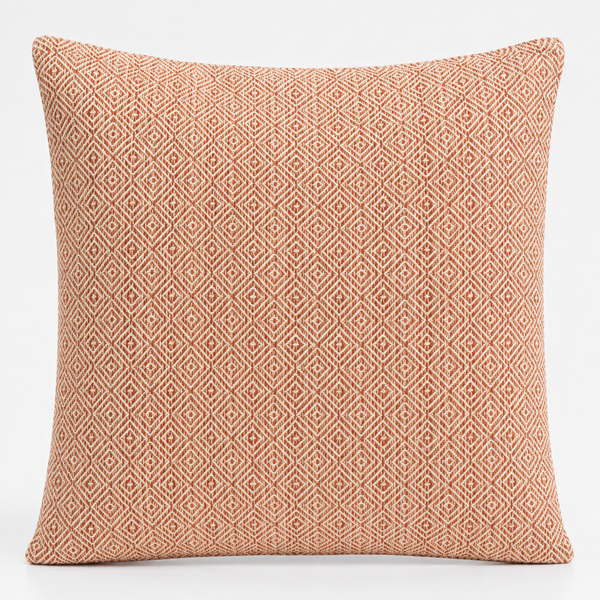 Classic Cushion Cover - Burgundy Squares - 60x60cm - Jumbo Style