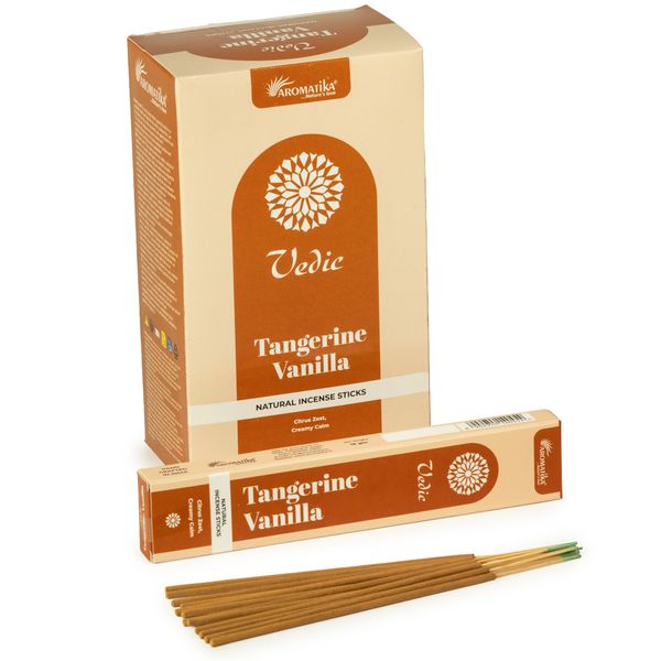 Box of 12 Vedic -Incense Sticks - Tangerine Vanilla