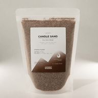 Fragranced Candle Sand - Mocha Brown - Crimson Crystal - 300g